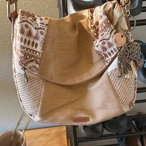 Sakroots Tan and Brown Shoulder Bag